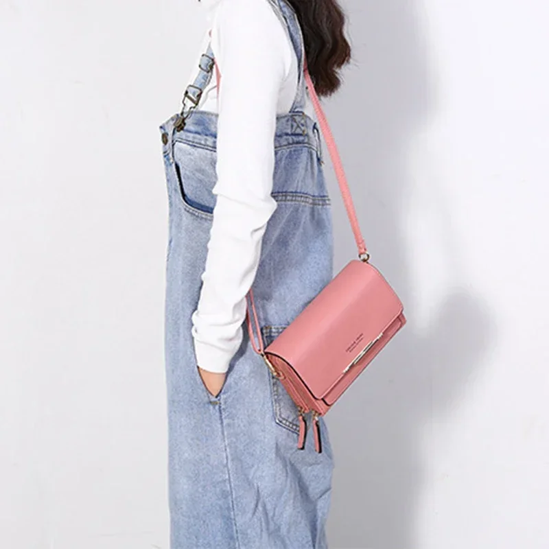 Fashion Crossbody Bags New Pu Leather Women Handbags Female Multifunctional Large Capacity Shoulder Bags For Ladies Phone Purse