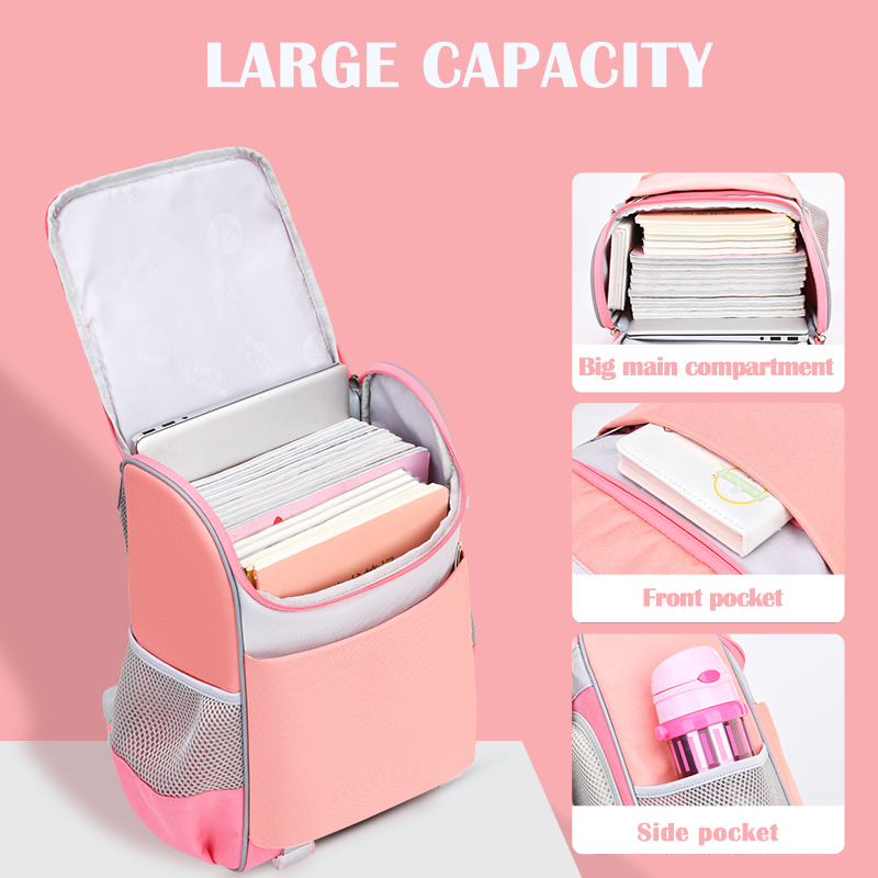 Children's Schoolbags Ergonimic Orthopedic Primary Child Bag Pack Infantil Mochila Escolar Elementary Girls School Backpack 6620