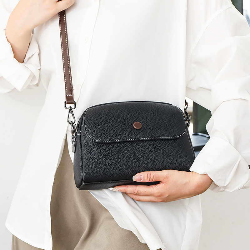 Women Fashion Shoulder Bag 100% Genuine Leather New Soft Leather Casual Cross Body Luxury Design Ladies Wallet Mobile Phone Bag