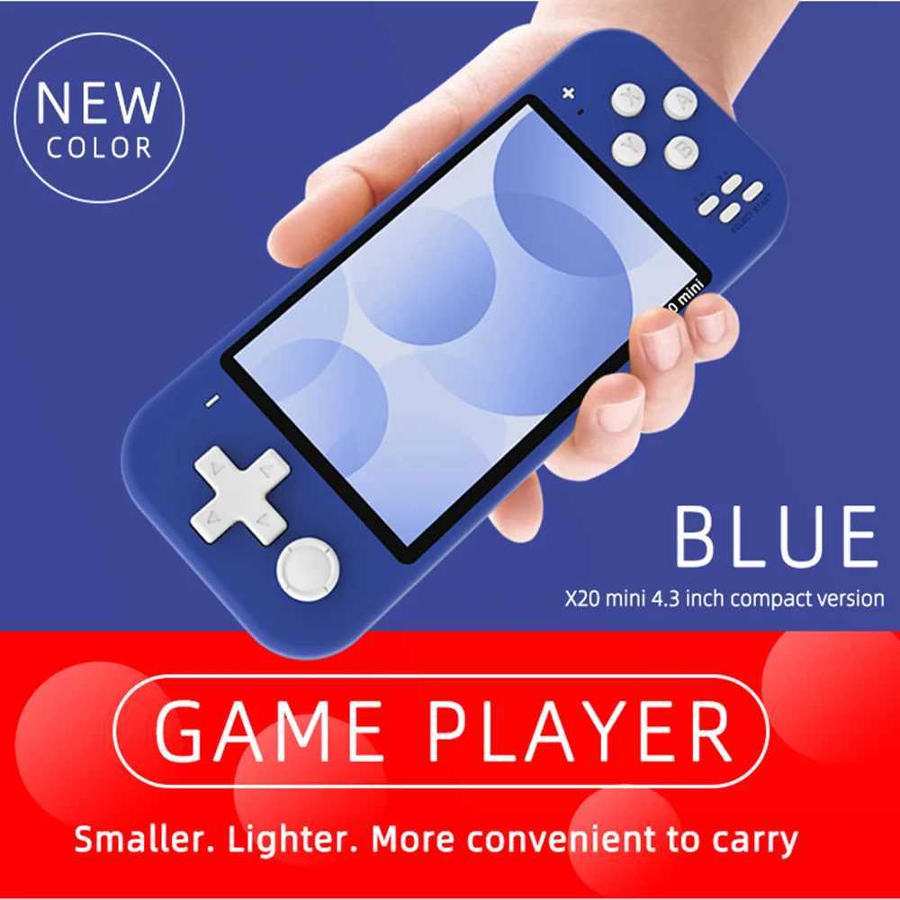 X20 GameBoy portable retro handheld game console mini 4.3-inch high-definition IPS Sn 2500 game with 8GB storage card Y241107