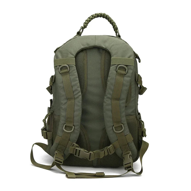 Army Green Backpack Travel Camping Bag Accessories Nylon Outdoor Sports Fishing School Bag Hiking Hunting Mens Bag 241106