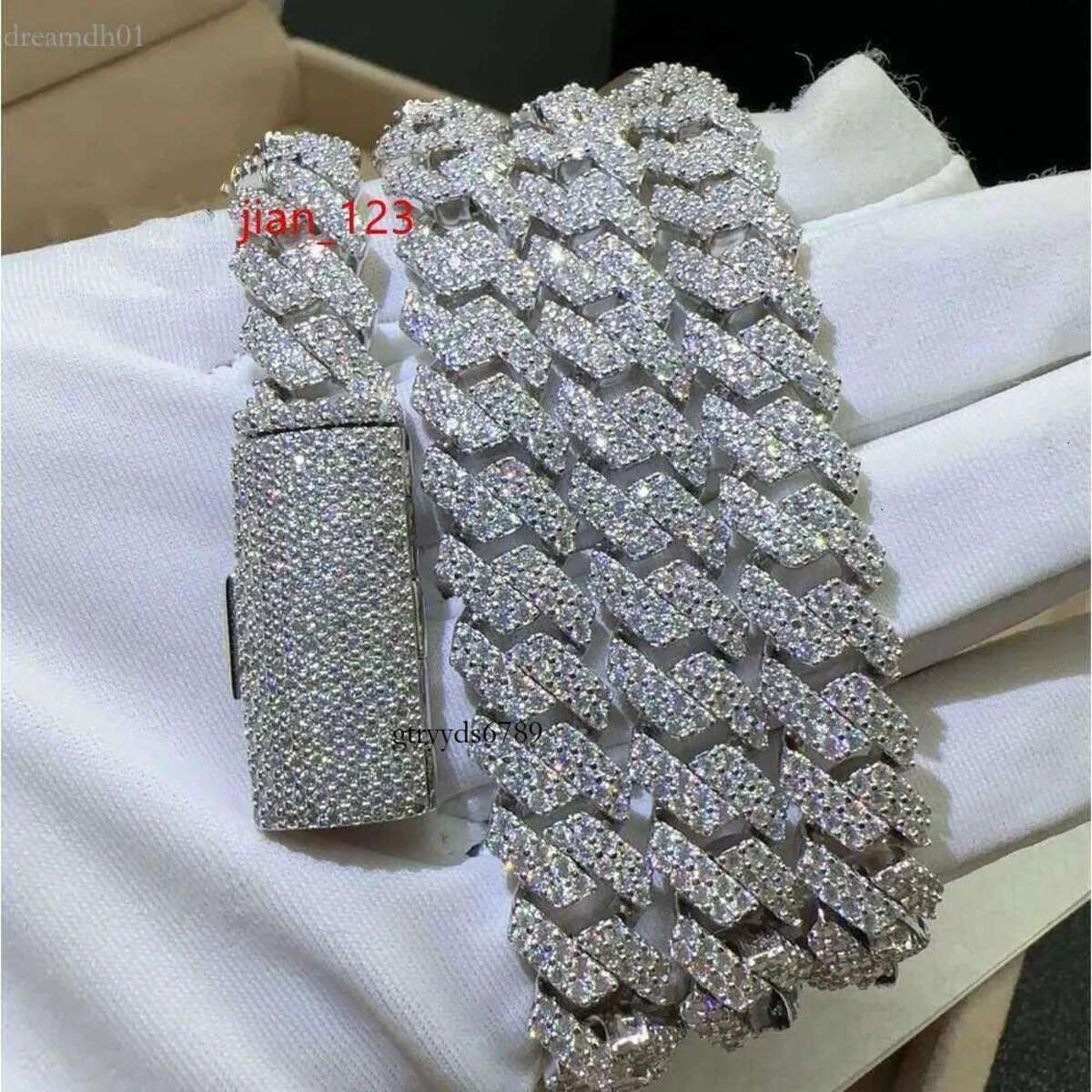 fashion pendant necklaces designer for men fine jewelry pass dia tester iced out miami necklace sterg sier 14mm cuban k chain moissanite