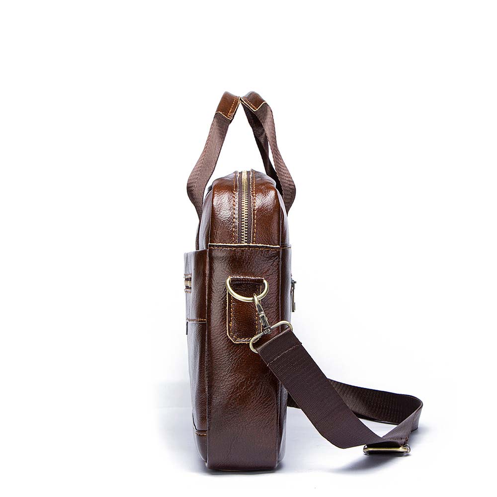 Genuine Briefcases for Men: Laptop Bags, Travel & hot Work, Top Layer Leather