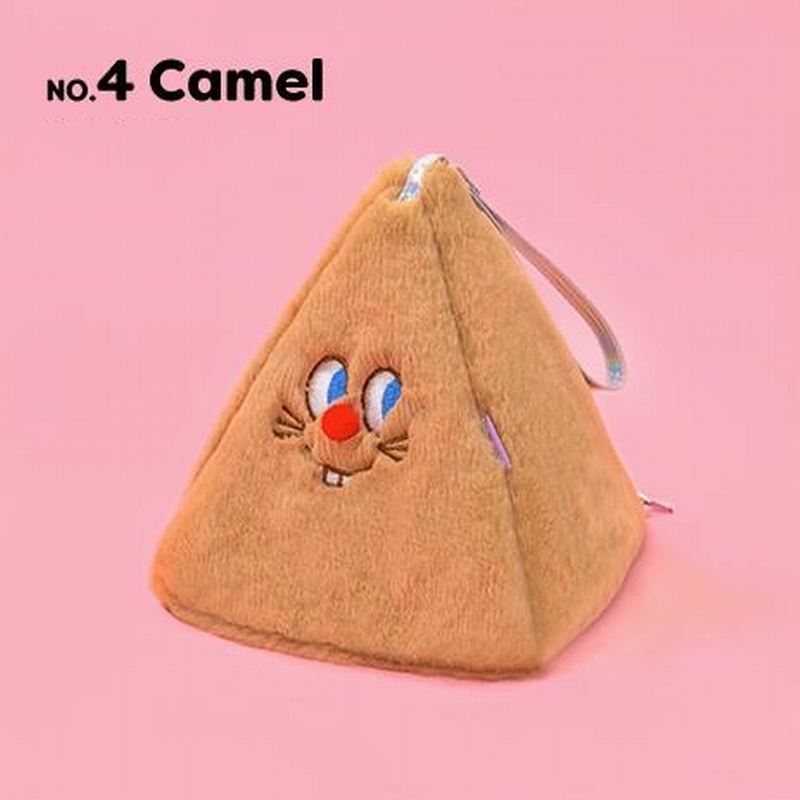 Korean Harajuku Plush Triange Women Purses And Handbags Kawaii Enmoji Girls Day Clutches Mini Makeup Storage Bag Cute Pouch