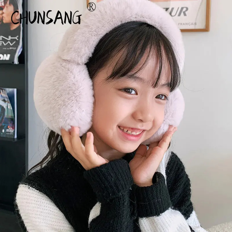 1 Real Fox Fur Soft Plush Earrings Winter Accessories Warm Earrings Children and Girls Fashion Earrings 241107