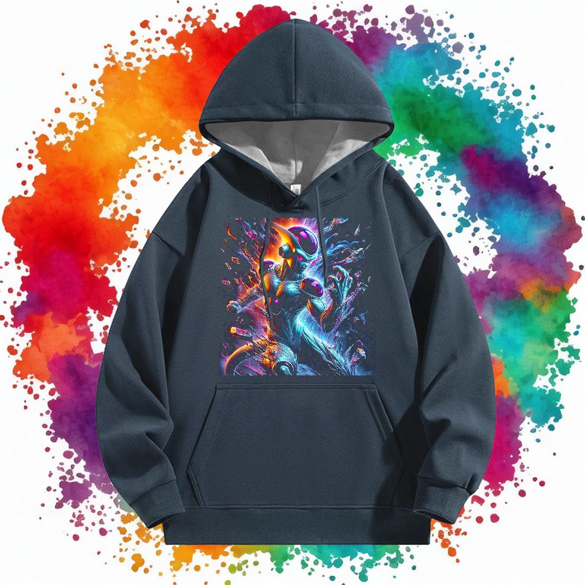 2024 Autumn Winter Hooded Sweatshirt Drawstring Long Sleeve Comfortable Mens Hoodie Black Oversized Hoody Daily Wear Tech Fleece