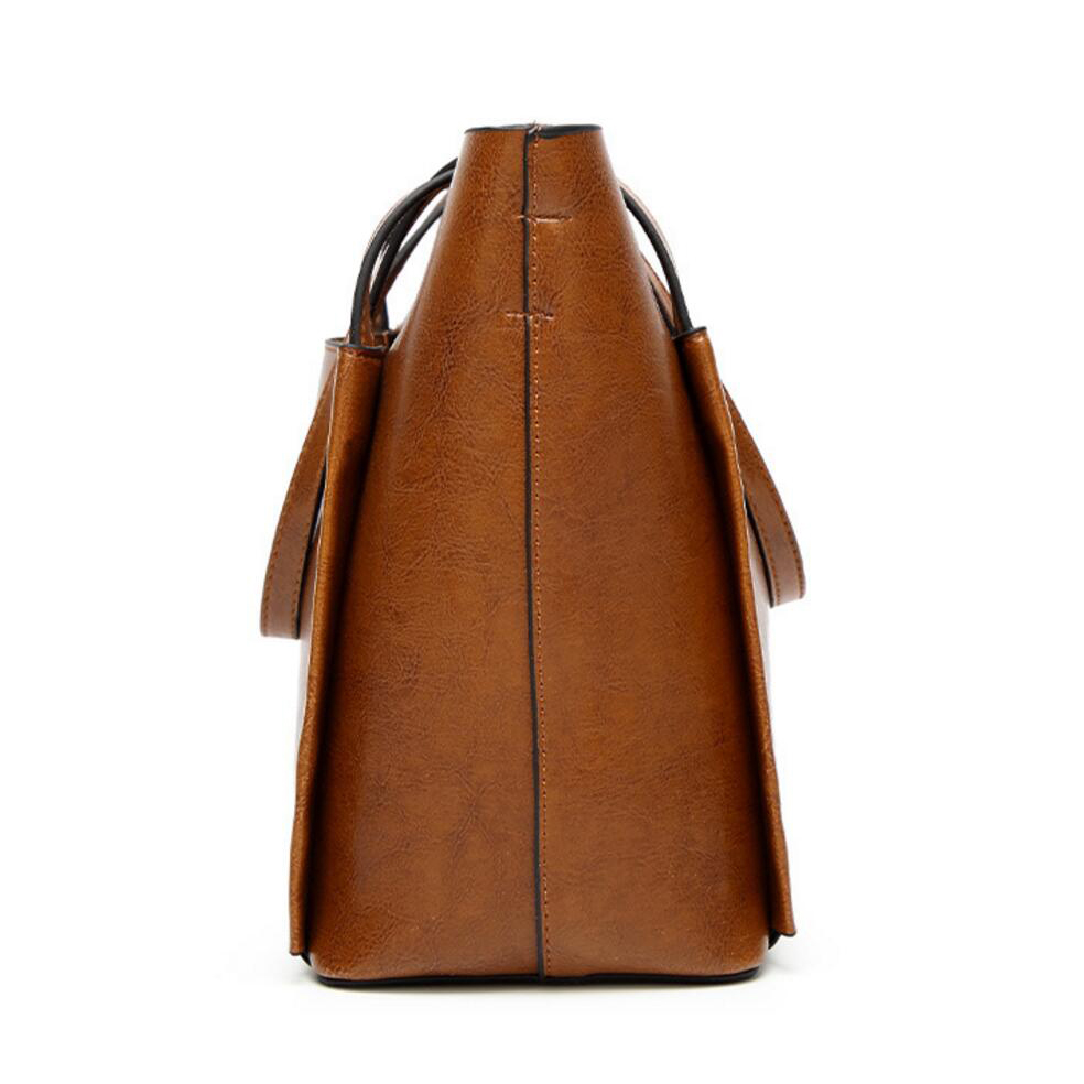 New Fashion Oil wax leather women bag handbag soft leather women's messenger bags black green casual tote female crossbody bag