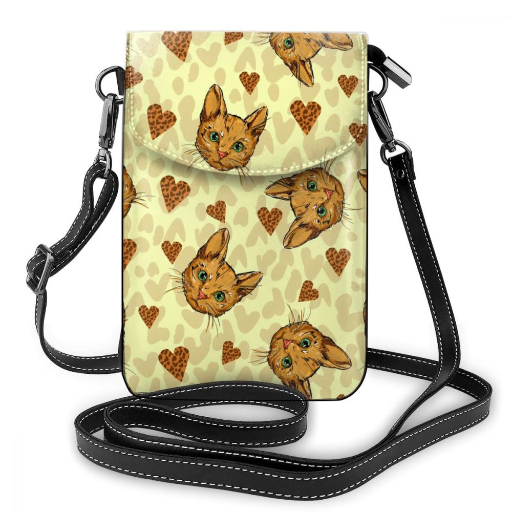 Brand Mini Mobile Phone Bag Cat Design Crossbody Bags for Women Wallet for Universal Phone Cash Female Single Shoulder Handbags
