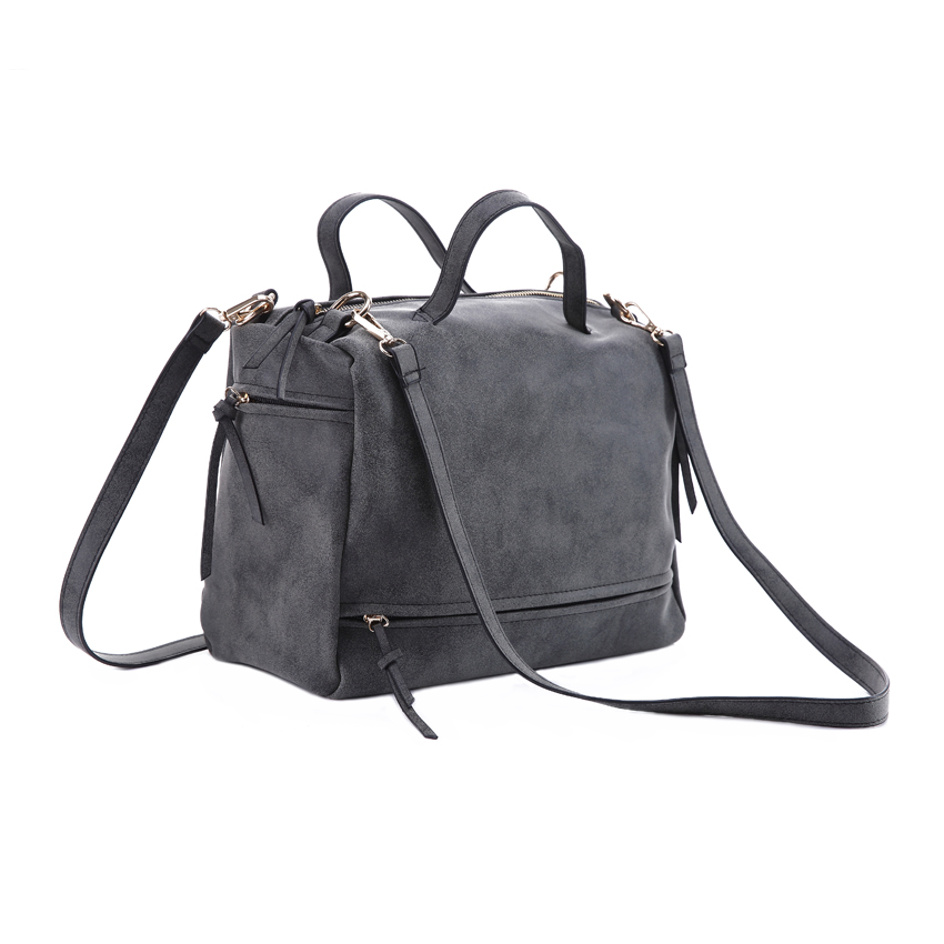 Women Handbag PU Leather Tote Bag Retro Shoulder Messenger Bags Tote Shopping Bag Green Gray Blue Red Femme Sac A Main