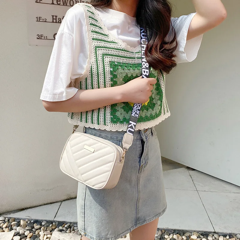 New Arrival Fashion Women's Small Crossbody Bag PU Leather Messenger Bag Zipper Handbag Purse Summer Travel Bag for Female