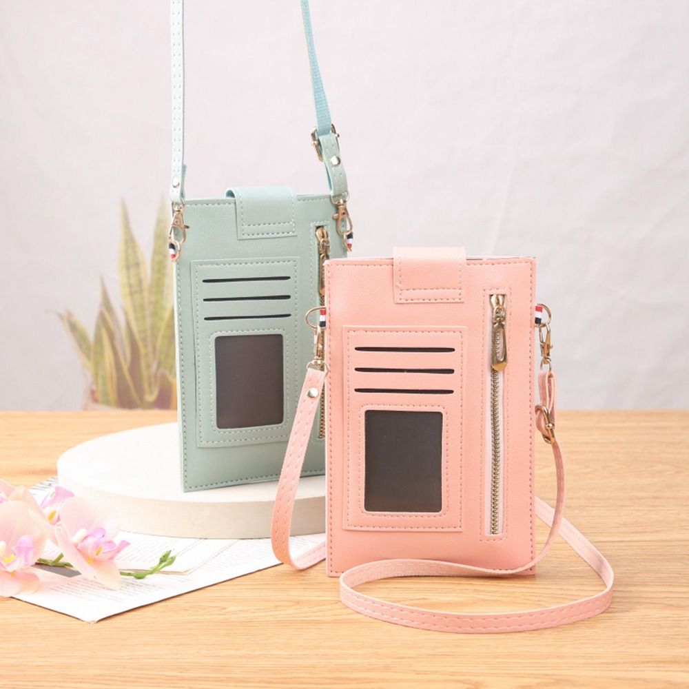 Large Capacity Crossbody Bags New Zipper Flap PU Leather Shoulder Bag Fashion Multifunctional Mobile Phone Bags Women