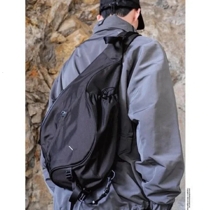 Harajuku n Nylon Large Capacity Handbag Street Shoulder Messenger Satchel Men Sling Bag for Women Goth Gothic 241106