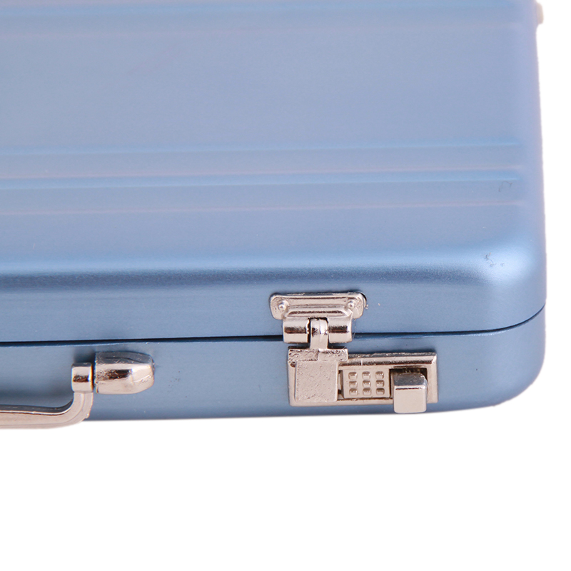 1PC New Aluminum Storage Box Business ID Credit Card Holder Mini Suitcase Bank Card Box Holder Jewelry Case Organizer Rectangle