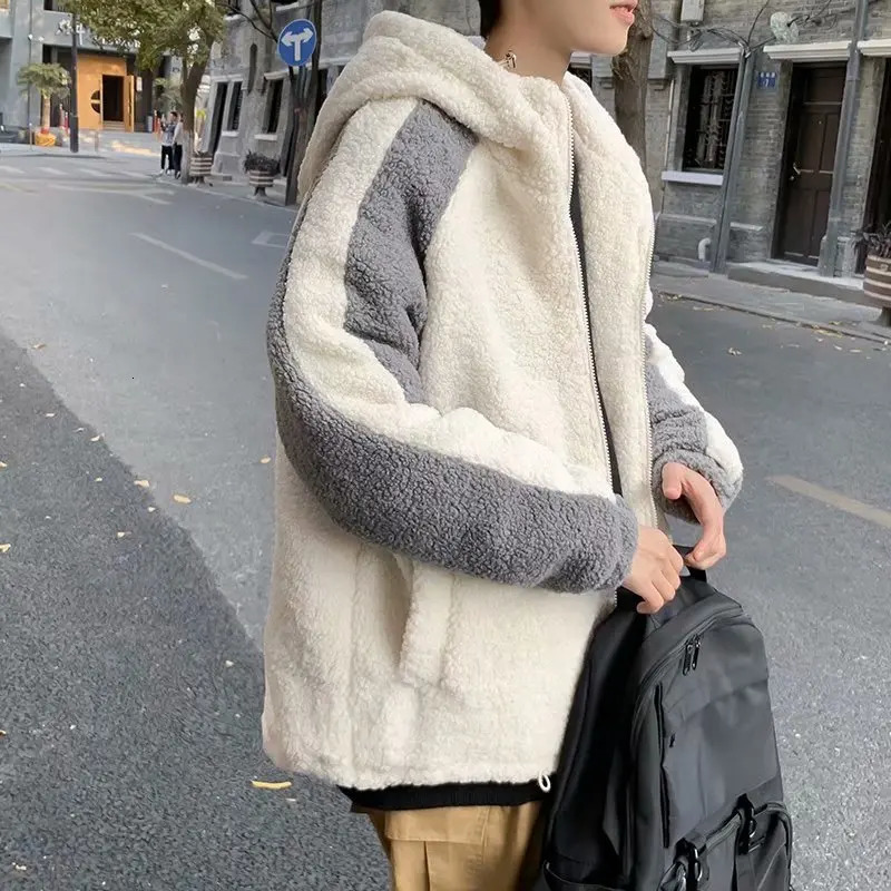 Mens winter and autumn warm jackets fashionable mens faux fur jackets high-end faux mink jackets with collars F53 jacket 241107