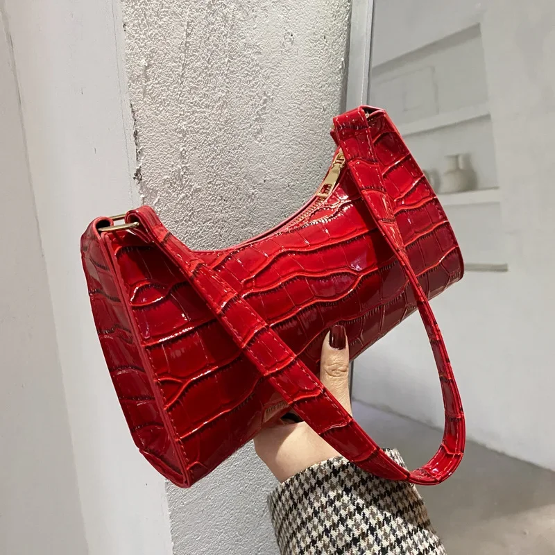 Fashion Exquisite Shopping Bag Retro Casual Women Totes Shoulder Bags Female Leather Solid Color Chain Handbag for Women 2024