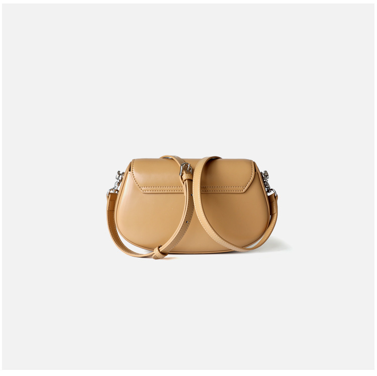 UBELLIN 2023 Fashion Underarm Bag White Saddle Bag Crossbody Bags Real Leather Shoulder Bag Luxury Messenger Bag Women Leather