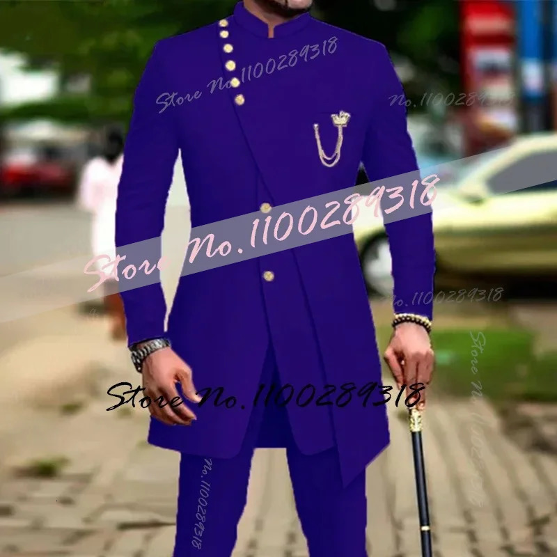 White mens slim fit ball party dress groom set tailcoat 2PCS fashionable clothing mens jacket pants 241106