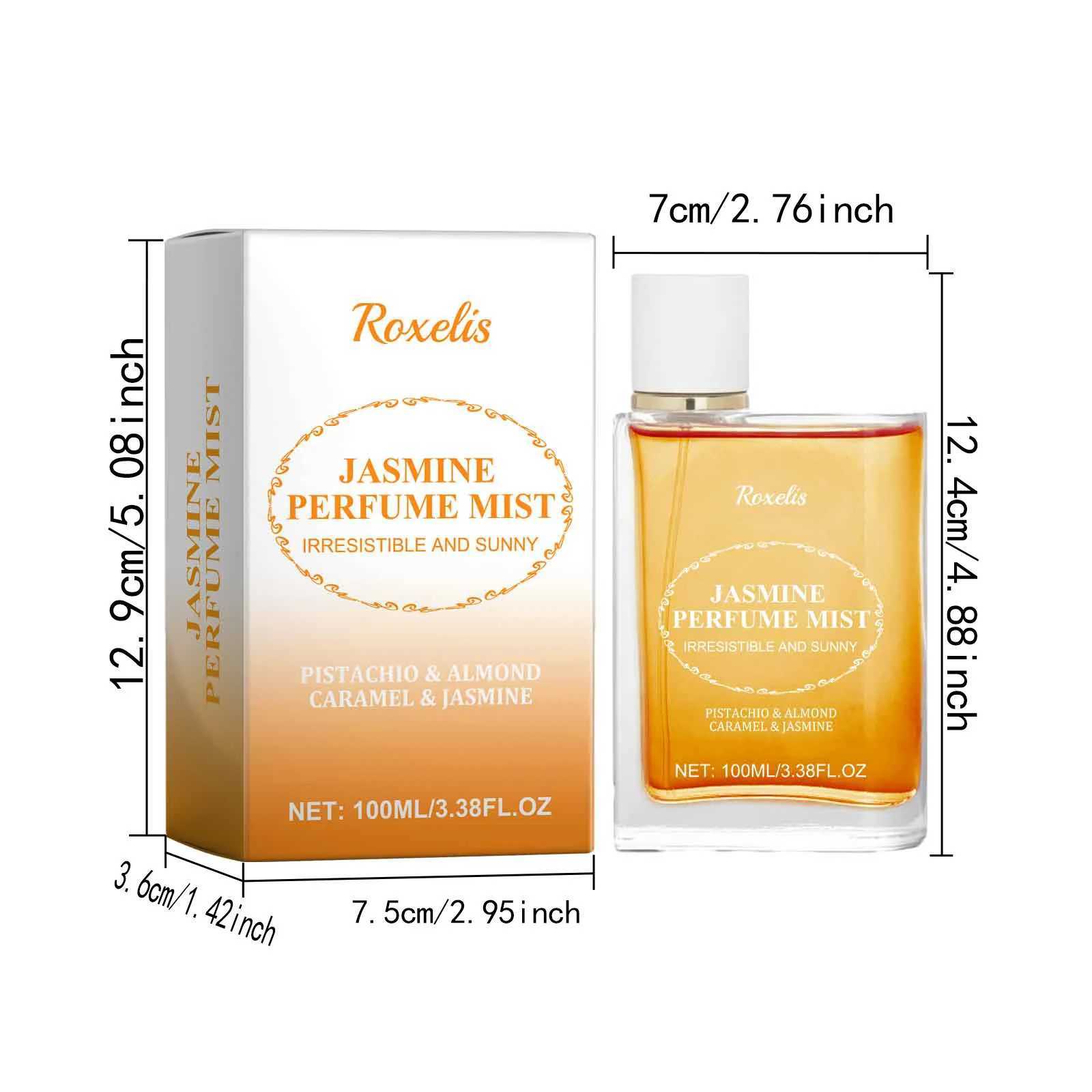 Roxelis 100ml Jasmine Light Fragrance Perfume Spray Brazilian Scent Long Lasting Floral Aroma Deodorant Dating Charming Perfume W250218