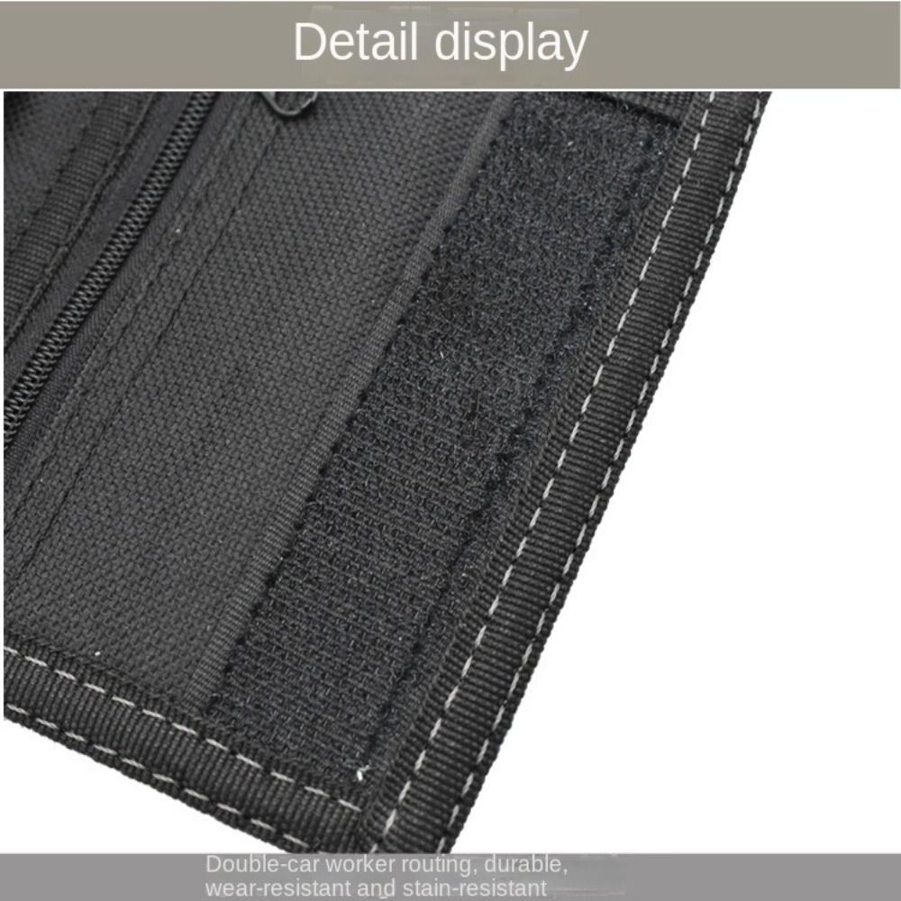 Touch Fastener Men's Short Wallet Fashion Leisure Multi-position 3 Fold Purse Durable Black Male Coin Pocket Daily Use