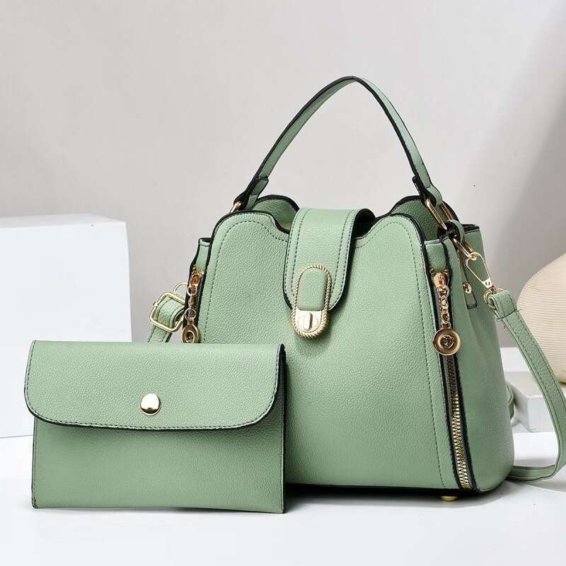 New solid color mother fashion trend women's large capacity shoulder crossbody bag handbag bags