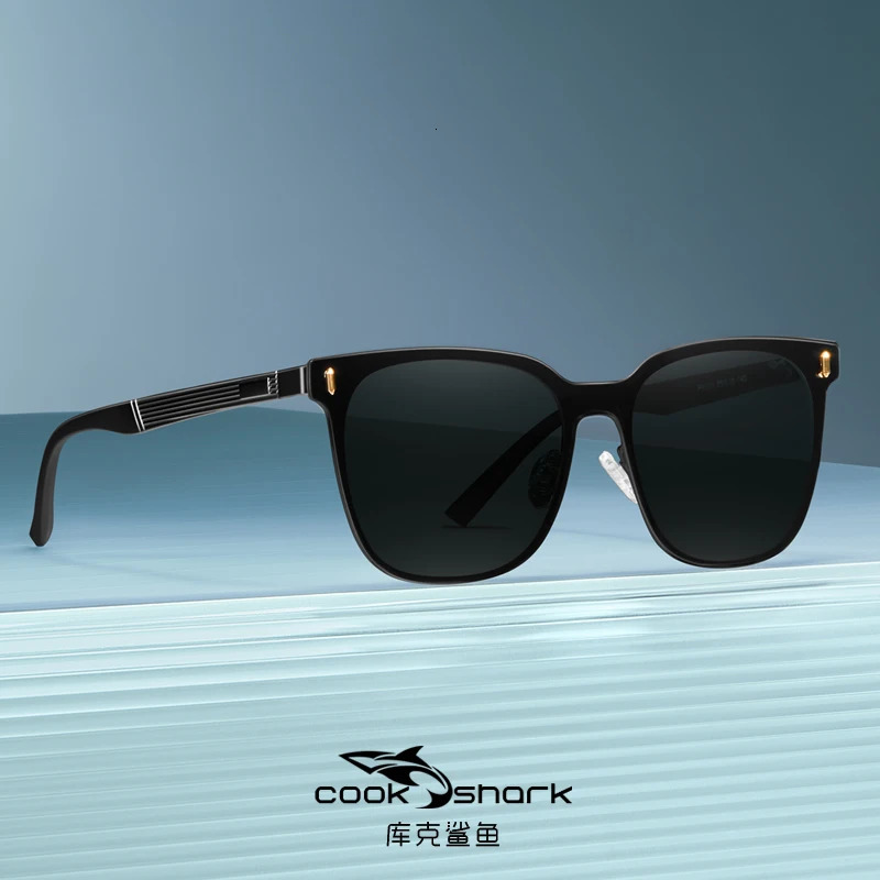 Cook Shark Womens Sunglasses Korean Edition Fashion Driving Polarized Womens Sunglasses Premium Sunglasses and Sun 241106