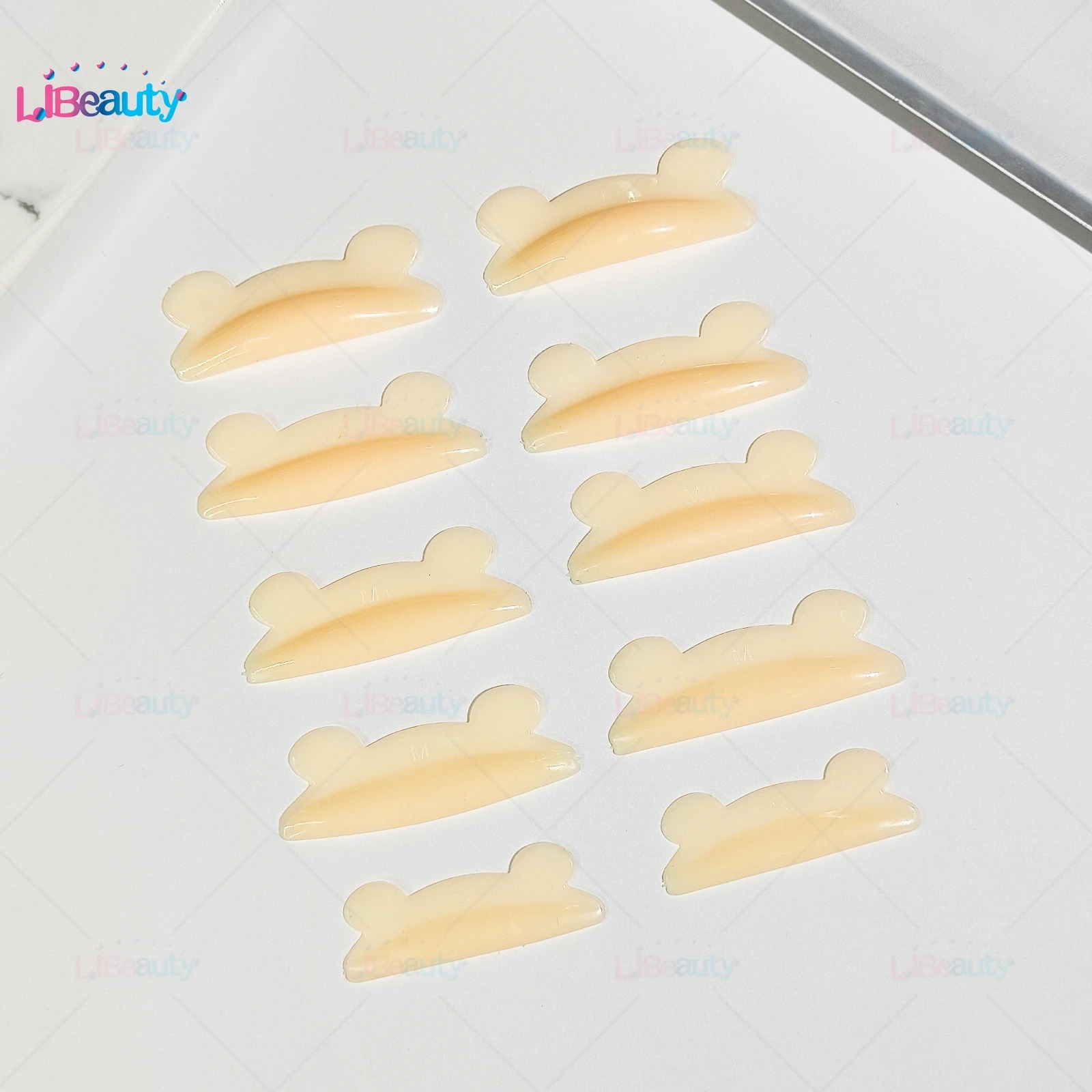 Libeauty 5 pairs of non adhesive silicone eyelash burn bar adhesive eyelash cover eyelash curler accessories female tools makeup 241107