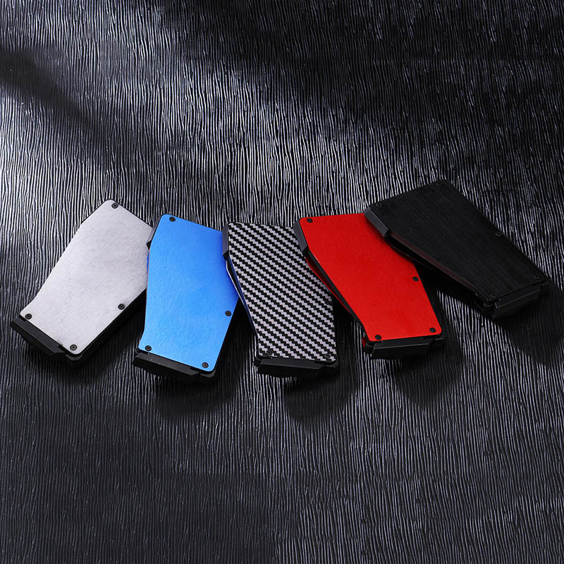 New HOT SALE Cash Card Holder Fan Carbon Fiber Business Wallet Credit Card Holder Protector Case Pocket Purse Fireproof