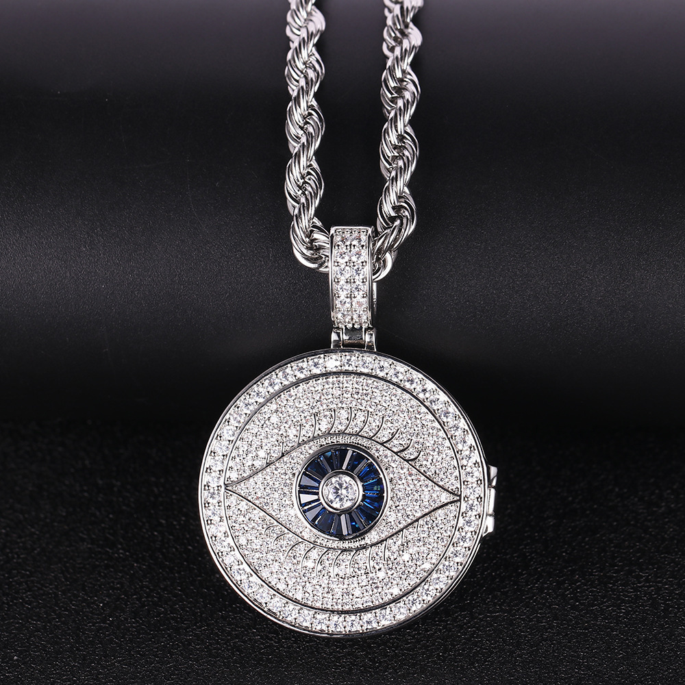 JEWE Custom Scorpion Medallion Pendant Iced Out Diamond Charm Hip Hop Jewelry Solid 925 Sterling Silver Chain for Men 240424