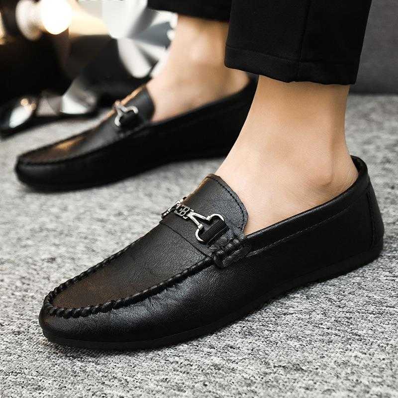 CMM High End Mens Shoes Mens Shoes Fashion Leather Surface Formal Leather Shoes Mens Loafers Bean Shoes Korean Version Casual