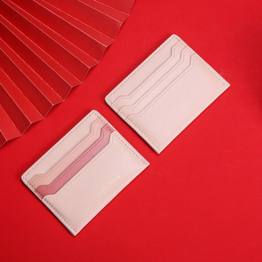 Minimalist Wallet Business Bank Credit ID Card Holder for Men Women Purse Ultra Thin Mini Card Bag PU Leather Card Cover Pouch