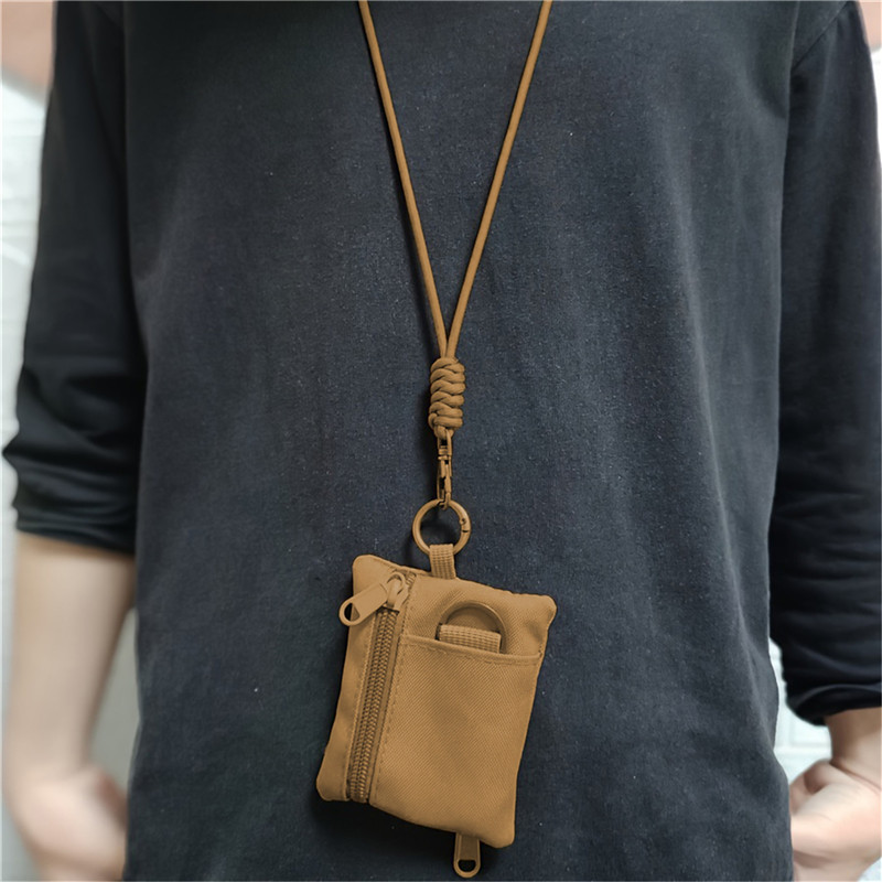 zxx 222 Mini Lanyard Bag Oxford Cloth Outdoor Sports Bag Multifunctional Solid Color Portable Men Chest Bags Durable Convenient