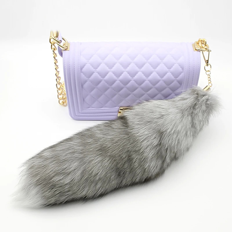 40cm large fox tail keychain womens tassel bag pendant keychain ring fluffy real fur keychain holder charm bag gift 241107