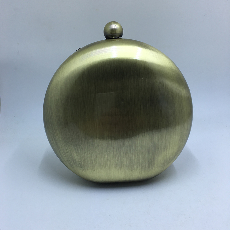 NUPHIA Round Ball Shape Metal Box Clutches and Evening Bags for Party Prom Bronze Silver Black Gold