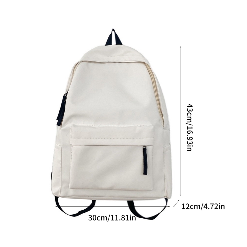 Stylish and Spacious Korean inspired Backpack School Bag Nylon Rucksack for Daily Use and Travel