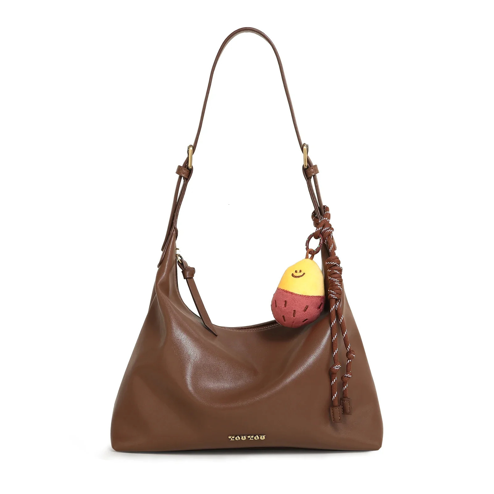 TOUTOU Large Capacity Christmas Handbag Original Sweet Potato Leisure Soft Cross Body Bag 241106