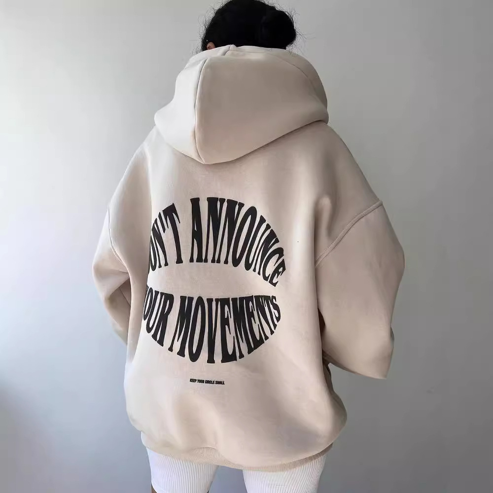 New Women's Casual Fashion Letter Printed Multifunctional Top Long Sleeve Hooded Sweater Fashion Designer Trendy T-shirt