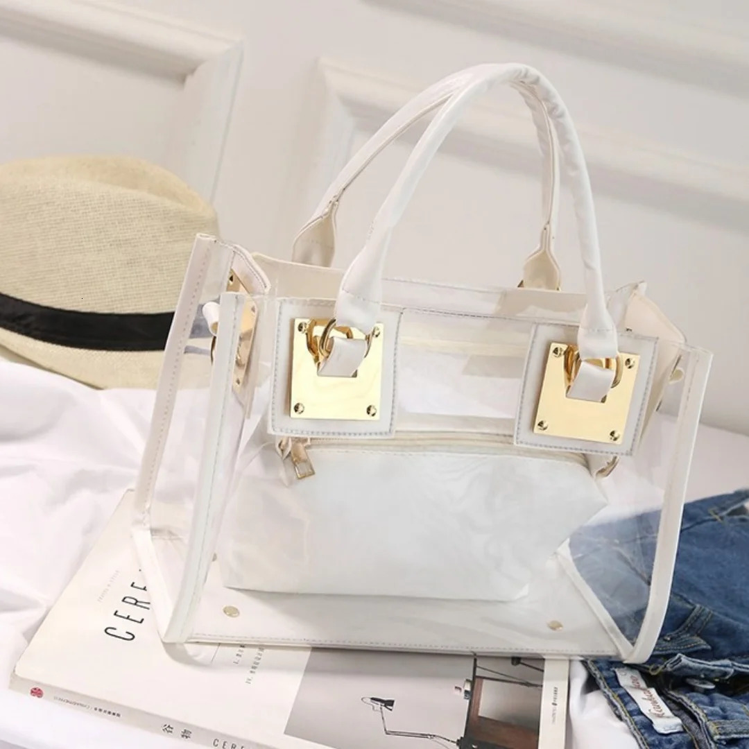 Avant garde fashion transparent womens fashion portable shoulder bag cross body bag 241107