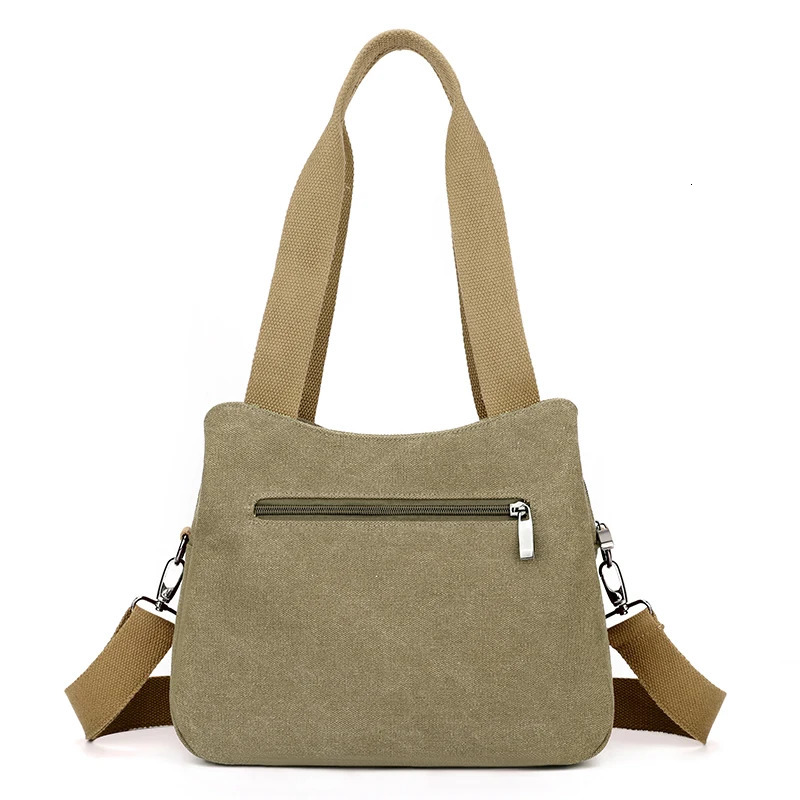 Womens Shoulder Bag Young Womens Cross Body Bag Top Handle Handbag High Quality Canvas Womens Casual Handbag Bolsa 241107