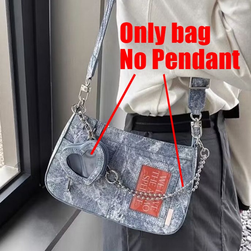 HAEX Y2K Women Bag 2023 Trend Denim Tie Dye Idol Card Ita Bags Subculture Harajuku Bolso Mujer Fashion New Sac A Main Femme