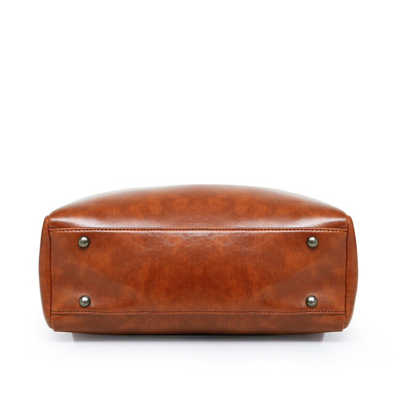 2024 Women Casual Solid Pu Leather Shoulder Bucket Fashion Composite Bag Crossbody Soft Shopping Ladies Lash Package Soft