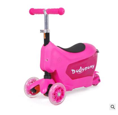 Kids scooter with 3 wheels Suitcase Travel Luggage Children Scooter Suitcase baggage suitcase for kid Rolling luggage bag wheels