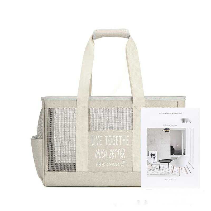 Pet bag portable summer breathable outdoor cat bag dog bag hand-held odorless puppy bag kitten bag 241115