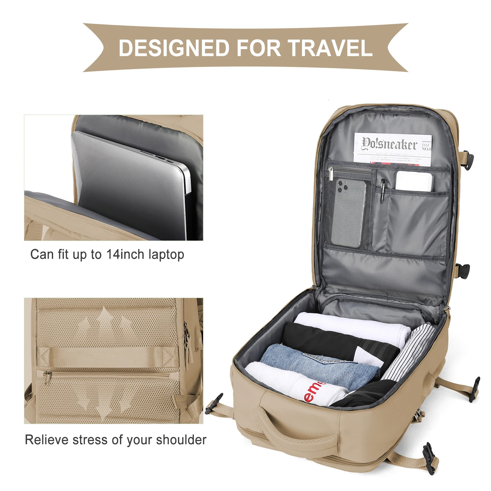 40x30x20 airplane backpack Ryanair cabin hand luggage backpack Easyjet laptop backpack used for airplane travel school backpack 241106