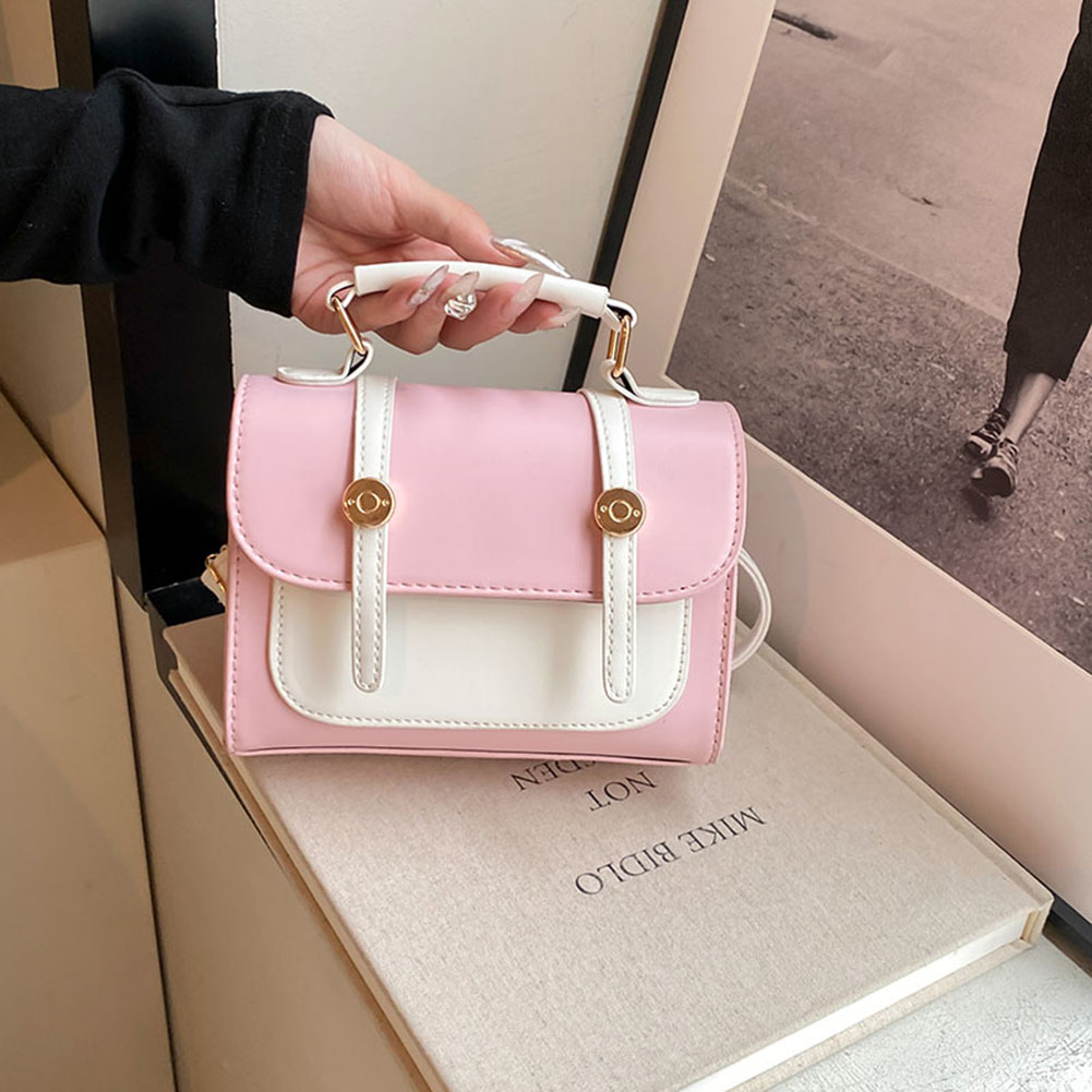 Women PU Trendy Shoulder Handbag Detachable Strap Stylish Crossbody Bag Large Capacity Stylish Messenger Bags for Outdoor Travel