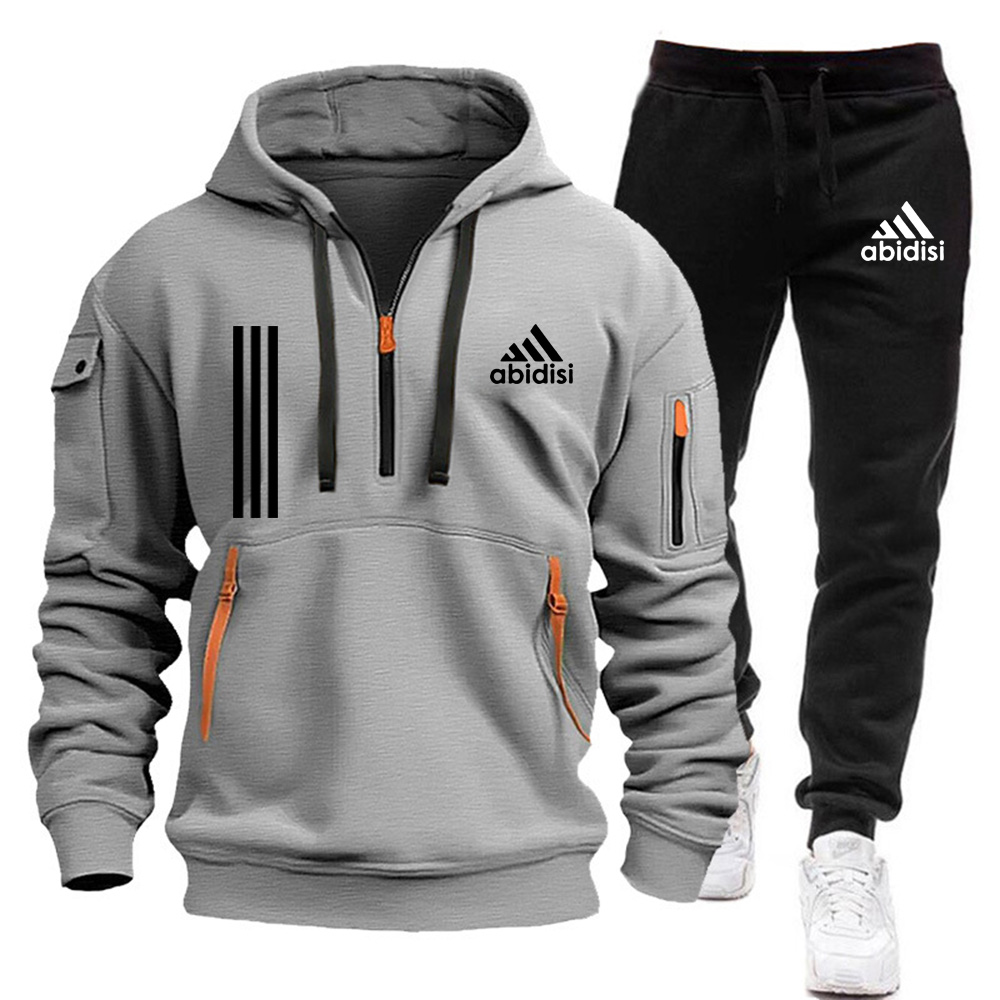Mens Clothing designer hoodie Sweatshirt Suit Fall Winter Zipper Suit Hooded Sweater Pants Mens Tracksuit Cardigan Two Piece Set