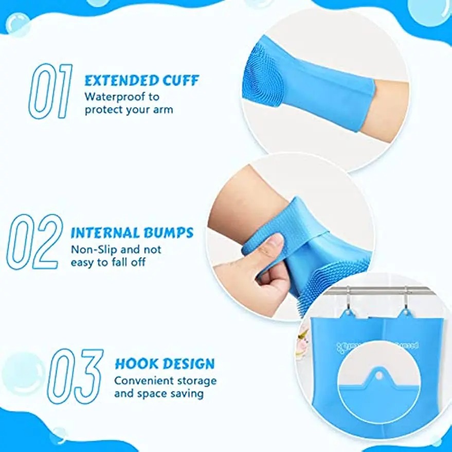 Pet Grooming Bathing Gloves Dog Cat Bathing Shampoo Scrubber Magic Massaging Cleaning Cleaner Sponge Silicon Hair Removal Glove