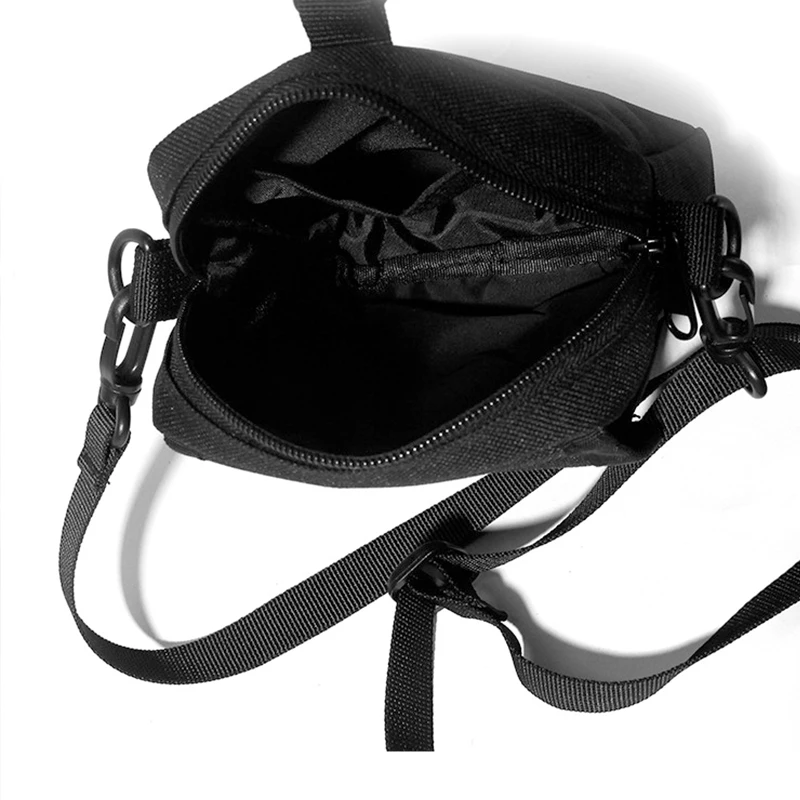 New Pouch Crossbody Bag Oxford Men Women Handbag Canvas Square Fashion Hip Hop Storage Shoulder Bag Messenger Bags Black Purse