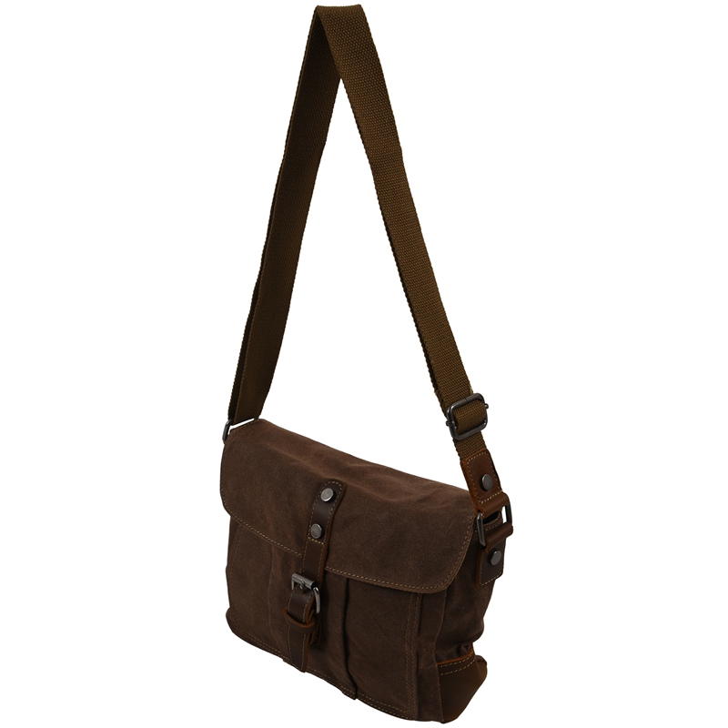 Crossbody Men'S Shoulder Bag Waterproof Canvas Bag Men'S Casual Messenger Bag