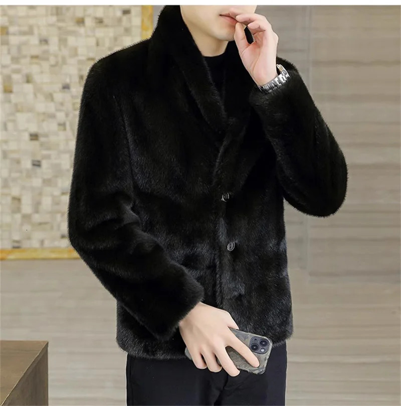 S-6XL size fashionable mens jacket warm mint velvet mens winter coat brown white outdoor sports leisure short park 241107