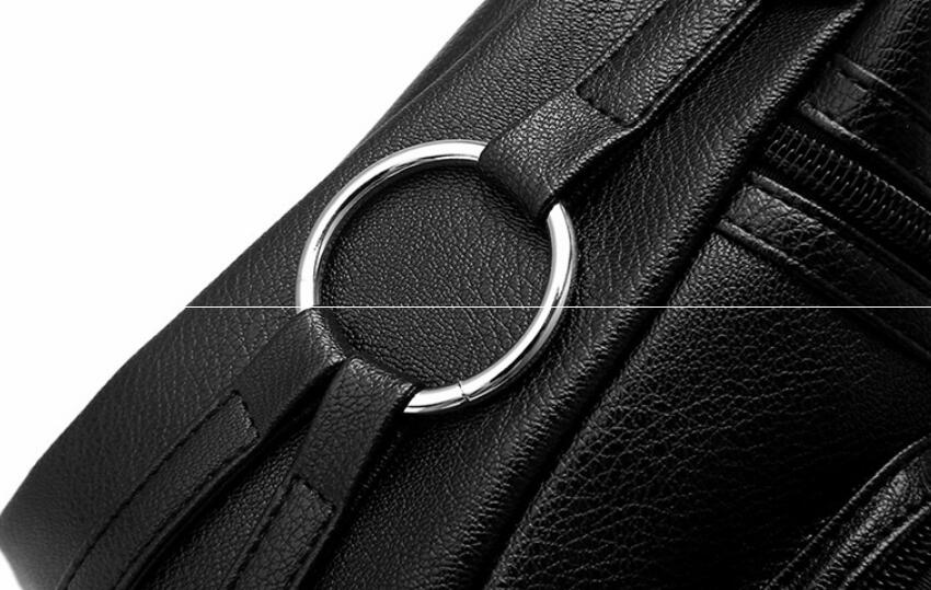 Black Lady Bag With Many Pockets Large Capacity Woman Bag Gift For Mom